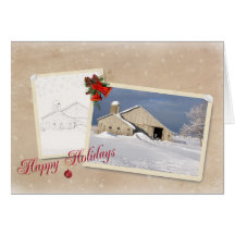 Country Christmas Greeting Card