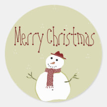 Country Christmas Stickers