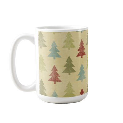 Country Christmas Trees Holiday Mugs by naturetees