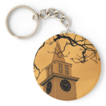 Country Chuch Steeple Key Chains