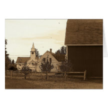 Country Church Greeting Cards