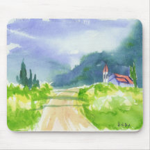 Country Church Mouse Mats