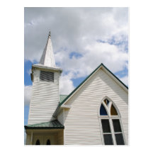Country Church Post Card