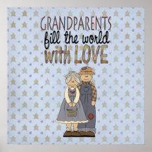 Country Collection Grandparents Love Art Print Pos
