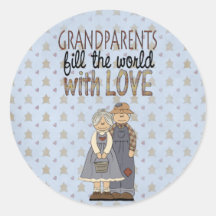Country Collection Grandparents Love Stickers