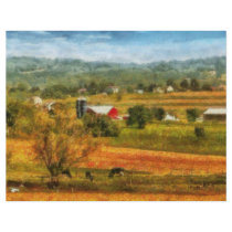 Country - Cows Grazing Flyer Design