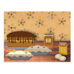 Country Desserts Recipe Card Postcards