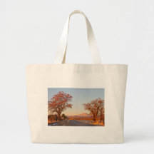 Country Drive Longs Peak View Canvas Bags