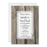 Country Flowers Wedding Invitation