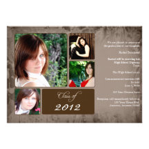 Country Grunge Graduation Announcement