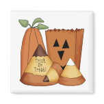 Country Halloween Trick or Treat Magnets
