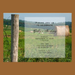 Country Hay Bales Birthday Party Invitation invitations