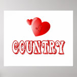 Country Hearts Poster