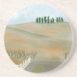 Country hillside coasters
