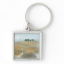 Country hillside key chain