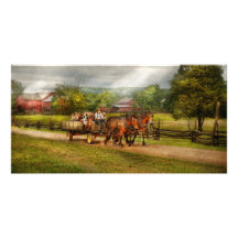 Country - Horse - Life's Pleasures Personalized Photo Card