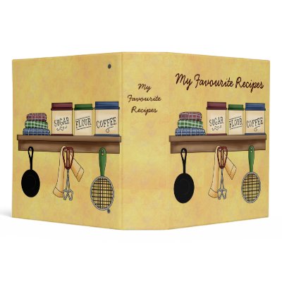 Country Kitchen 3 Ring Binder by RainbowCards