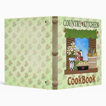 Country Kitchen Cookbook Binder