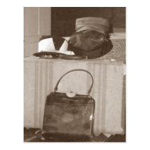 country lady post card