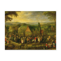 Country Life with a Wedding Scene Post Cards