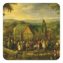 Country Life with a Wedding Scene Sticker