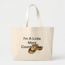 Country Lyric Tote Canvas Bags