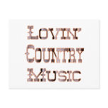 Country Music Postcard
