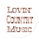 Country Music Round Stickers