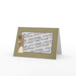 Country Nowel Snowman Christmas Card