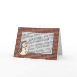 Country Nowel Snowmen Christmas Card