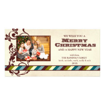 Country Ranch Christmas Photo Card