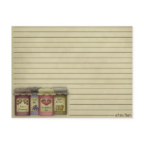Country Recipe Card Postcard