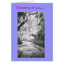 Country_Road1, Thinking of you.... Greeting Card