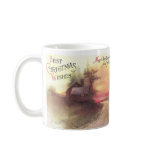 Country Road at Dusk Vintage Christmas Mug