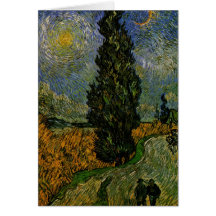 Country road in Provence - Van Gogh Cards