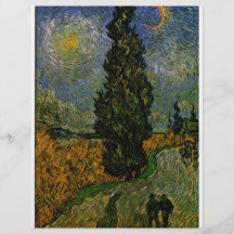 Country road in Provence - Van Gogh Full Color Flyer