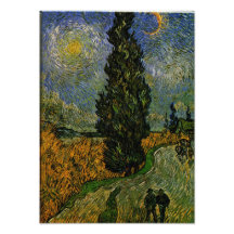 Country road in Provence - Van Gogh Photo Art