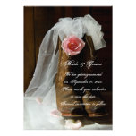 Country Rose Wedding Save the Date Announcement