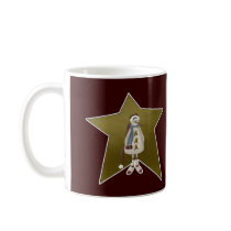 Country Snowman with Star Coffee Mug