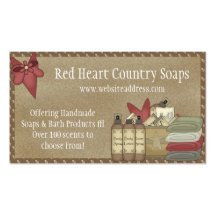 Country Soaps & Bath Products D2 Business Cards