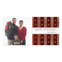 Country Stars and Stripes Holiday Photo Cards