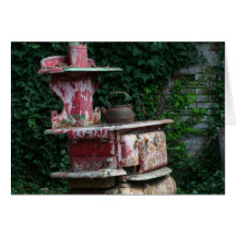 Country Stove Greeting Cards
