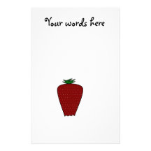Country strawberry stationery