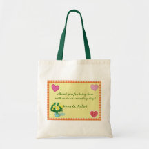 Country style wedding thank you bag