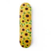 Country Sunflowers Skateboard