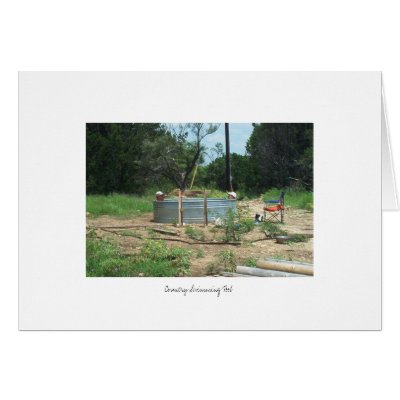 Country Swimming Pool Greeting Card by DuchessDHH