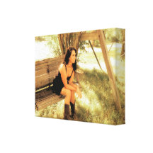 Country Swing Stretched Canvas Print