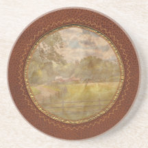 Country - The pasture Beverage Coasters