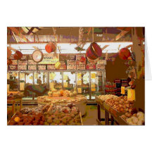 Country Vegetable Stand Card