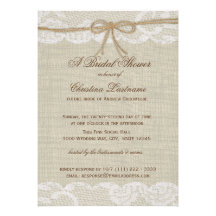 Country Wedding Bridal Shower Cards